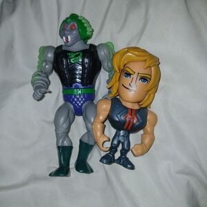 Masters Of The Universe Action Figure Set with HE Man and Snake Face